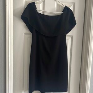 Elegant off the Shoulder Black Dress for Cocktail